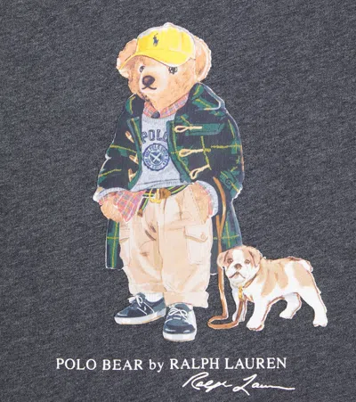 Polo Ralph Lauren Kids Polo Bear Crewneck Sweatshirt In Gray