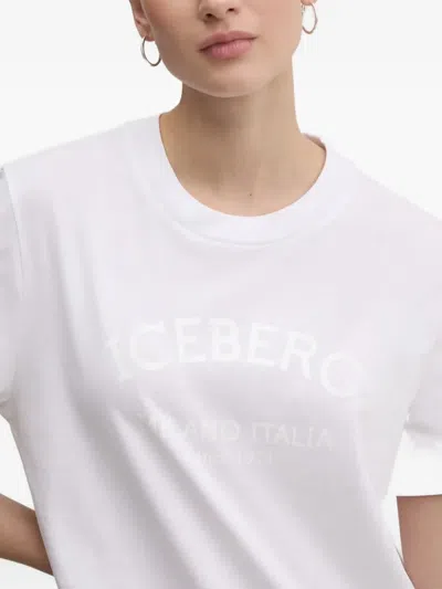 Iceberg T-shirt Mit Logo-print In Blue