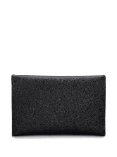Prada Clutch Mit Logo In Black