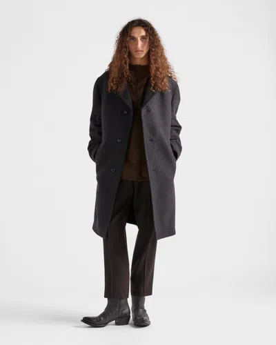 Prada Re-nylon Anorak In Brown