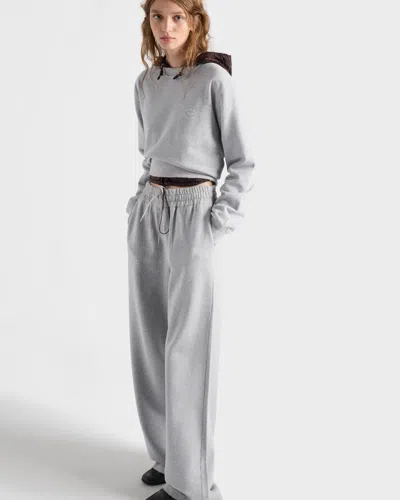 Prada Drawstring Track Pants In Gray