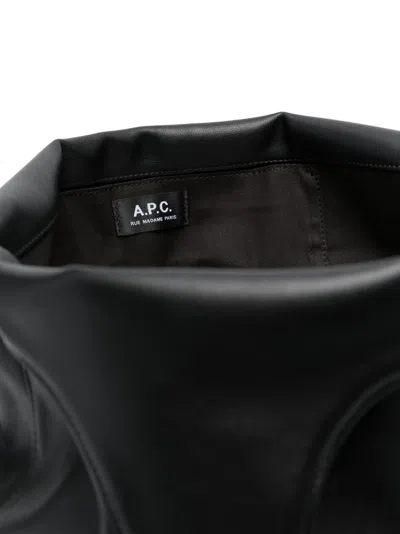 Apc A.p.c. Ninon Black Media Tote Bag Women In Black