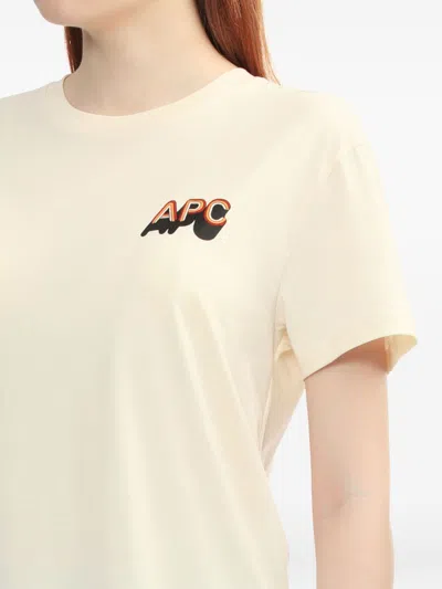 Apc A.p.c. T Shirts And Polos Beige In Gold