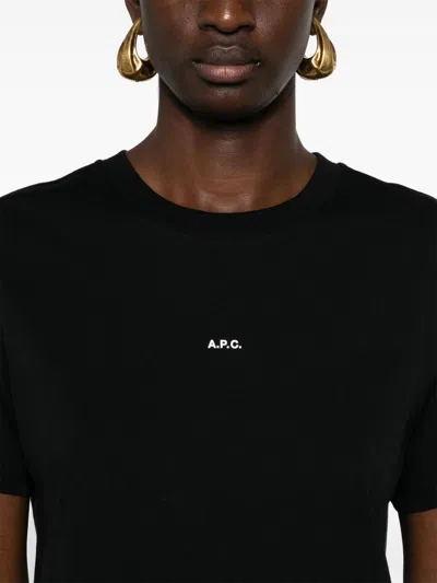 Apc A.p.c. T Shirts And Polos Black In Black