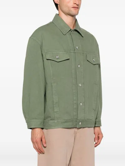 Apc A.p.c. Trousers Green In Green