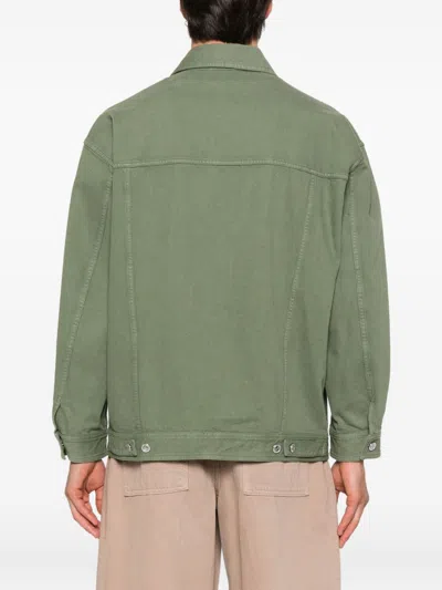 Apc A.p.c. Trousers Green In Green