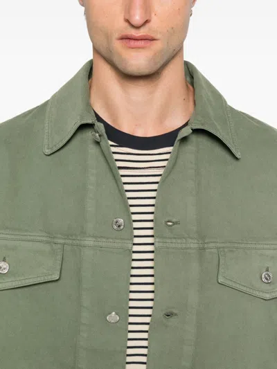 Apc A.p.c. Trousers Green In Green