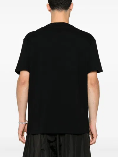 Alexander Mcqueen Logo Cotton T-shirt In Black