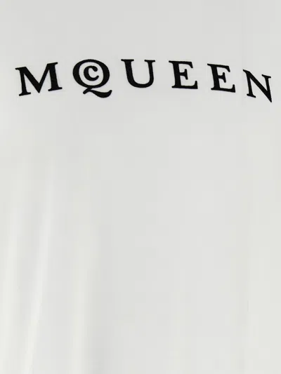 Alexander Mcqueen Logo Cotton T-shirt In White