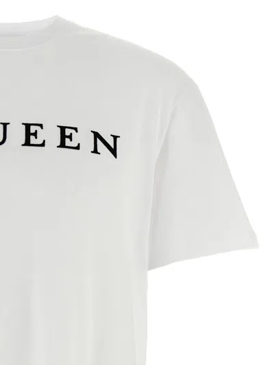 Alexander Mcqueen Logo Cotton T-shirt In White