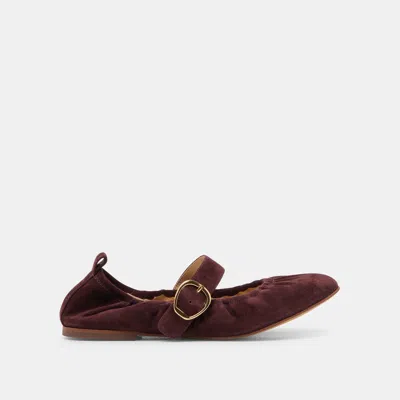 Dolce Vita Caely Ballet Flats Mulberry Suede In Purple