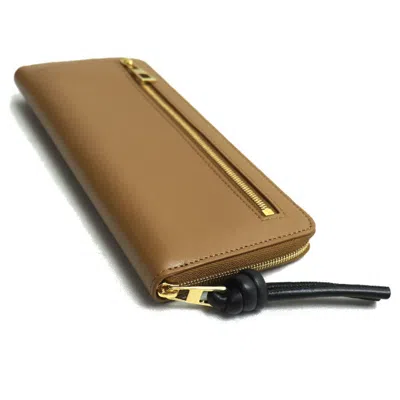 Pre-owned Loewe Brown Leather Long Wallet (bi-fold) ()
