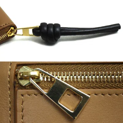 Pre-owned Loewe Brown Leather Long Wallet (bi-fold) ()