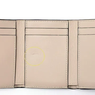 Pre-owned Loewe Grayish Orange Leather Wallet (tri-fold) ()