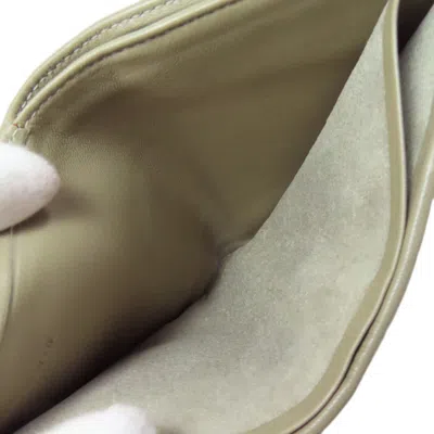 Pre-owned Loewe Khaki Leather Wallet (bi-fold) () In Brown