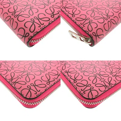 Pre-owned Loewe Pink Leather Long Wallet (bi-fold) ()