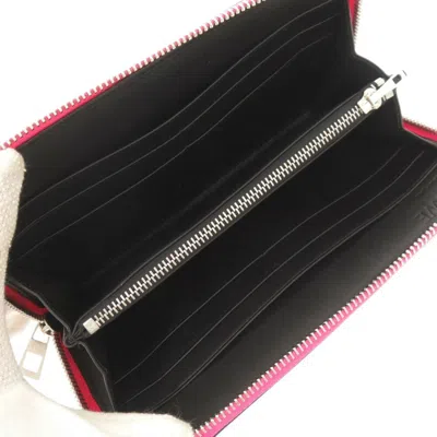 Pre-owned Loewe Pink Leather Long Wallet (bi-fold) ()