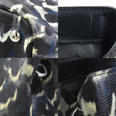 Pre-owned Longchamp Black Leather Handbag Shoulder Bag ()