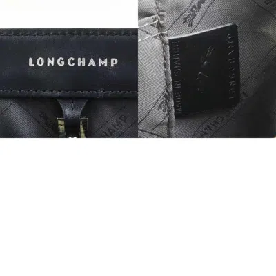 Pre-owned Longchamp Black Leather Handbag Shoulder Bag ()