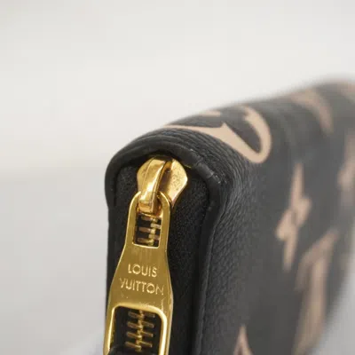 Pre-owned Louis Vuitton Beige Black Long Wallet (bi-fold) () In Multi