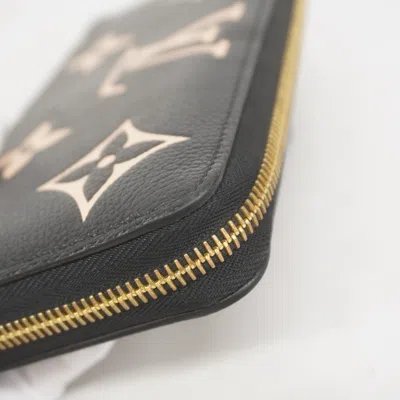 Pre-owned Louis Vuitton Beige Black Long Wallet (bi-fold) () In Multi