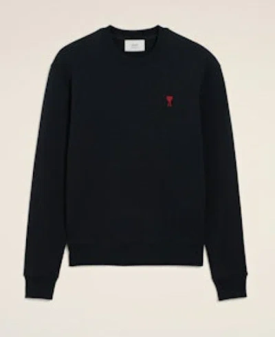 Ami Alexandre Mattiussi Ami Paris Ami De Coeur Fleece Sweatshirt In Blue