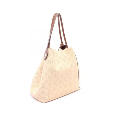 Pre-owned Louis Vuitton Beige Brown Mahina Leather Tote Bag ()