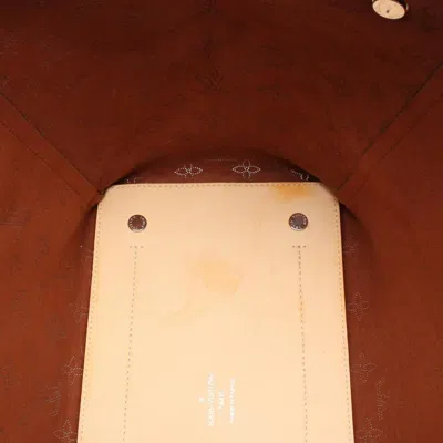 Pre-owned Louis Vuitton Beige Brown Mahina Leather Tote Bag ()