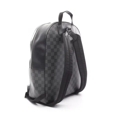 Pre-owned Louis Vuitton Black Coated Canvas Pvc Damier Graphite Leather Backpack ()