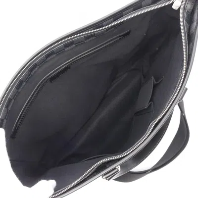 Pre-owned Louis Vuitton Black Coated Canvas Pvc Leather Tote Bag ()