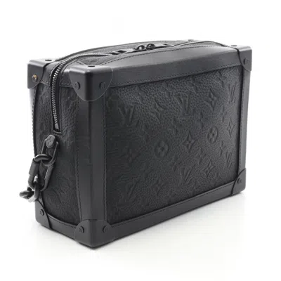 Pre-owned Louis Vuitton Black Noir Monogram Leather Shoulder Bag ()