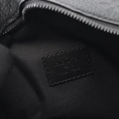 Pre-owned Louis Vuitton Black Noir Monogram Leather Shoulder Bag ()