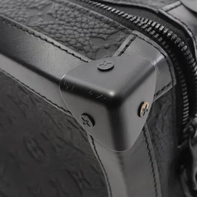 Pre-owned Louis Vuitton Black Noir Monogram Leather Shoulder Bag ()