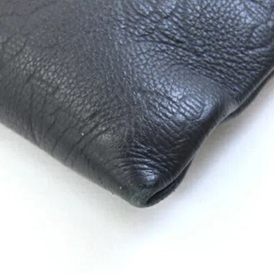 Pre-owned Louis Vuitton Black Noir Monogram Shadow Clutch Bag Pochette Pouch ()