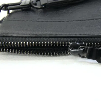 Pre-owned Louis Vuitton Black Noir Monogram Shadow Clutch Bag Pochette Pouch ()