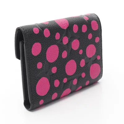 Pre-owned Louis Vuitton Black Noir Pink Monogram Empreinte Wallet (bi-fold) ()