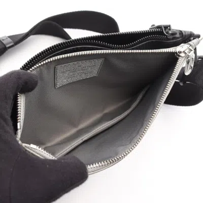 Pre-owned Louis Vuitton Black Silver Leather Shoulder Bag ()