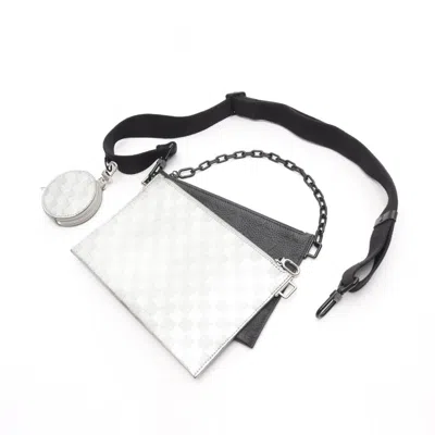 Pre-owned Louis Vuitton Black Silver Leather Shoulder Bag ()