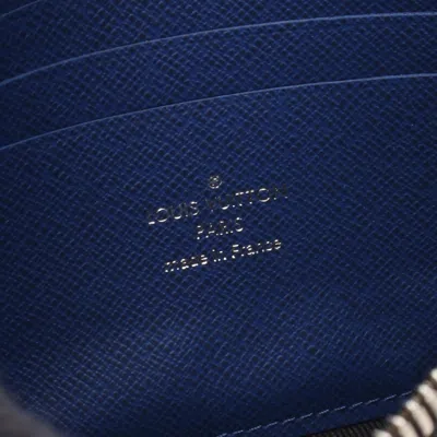 Pre-owned Louis Vuitton Blue Cobalt Navy Taigarama Coin Purse/coin Case ()