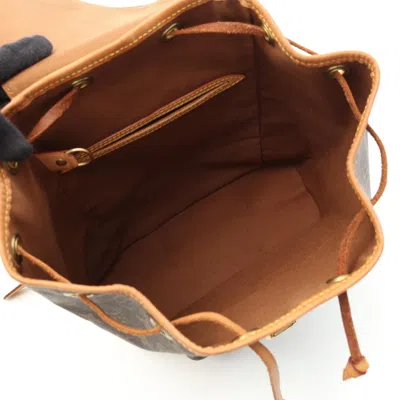 Pre-owned Louis Vuitton Brown Coated Canvas Leather Backpack ()