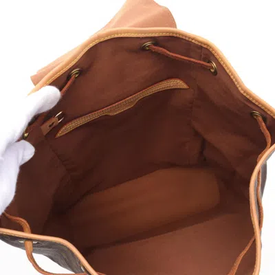 Pre-owned Louis Vuitton Brown Coated Canvas Leather Backpack ()