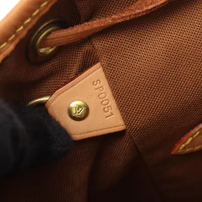 Pre-owned Louis Vuitton Brown Coated Canvas Leather Backpack ()