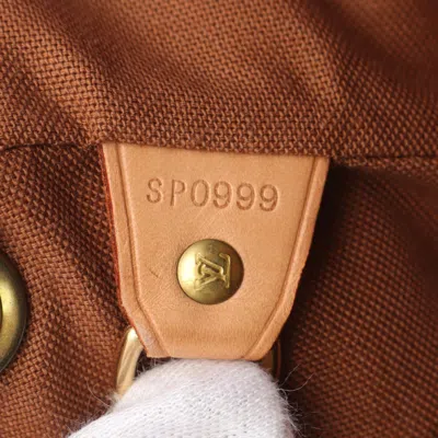 Pre-owned Louis Vuitton Brown Coated Canvas Leather Backpack ()