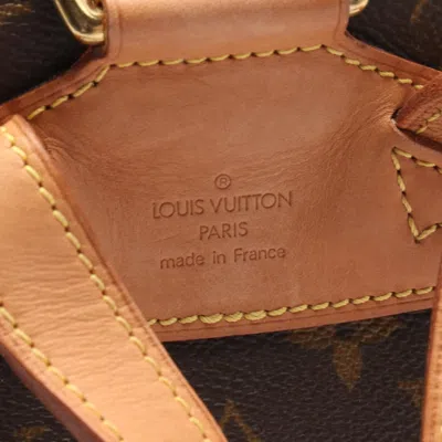 Pre-owned Louis Vuitton Brown Coated Canvas Leather Backpack ()