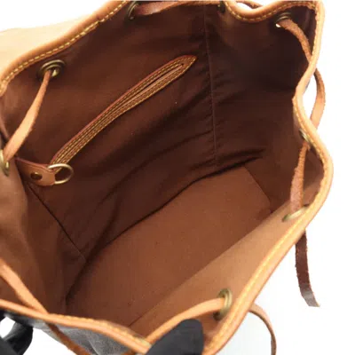 Pre-owned Louis Vuitton Brown Coated Canvas Leather Backpack ()