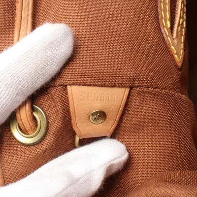 Pre-owned Louis Vuitton Brown Coated Canvas Leather Backpack ()