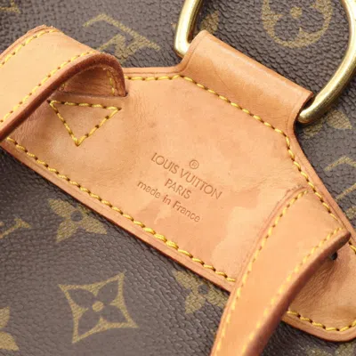 Pre-owned Louis Vuitton Brown Coated Canvas Leather Backpack ()