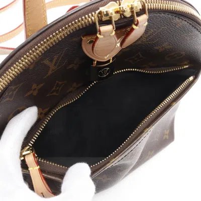 Pre-owned Louis Vuitton Brown Coated Canvas Leather Backpack ()