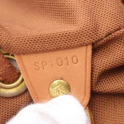 Pre-owned Louis Vuitton Brown Coated Canvas Leather Backpack ()