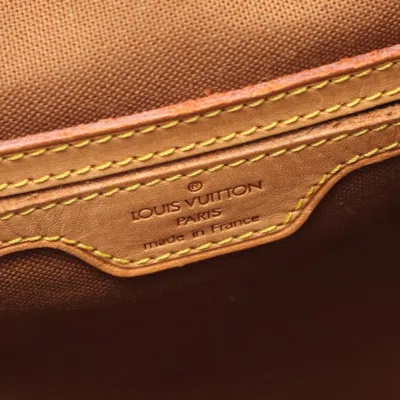 Pre-owned Louis Vuitton Brown Coated Canvas Leather Backpack ()